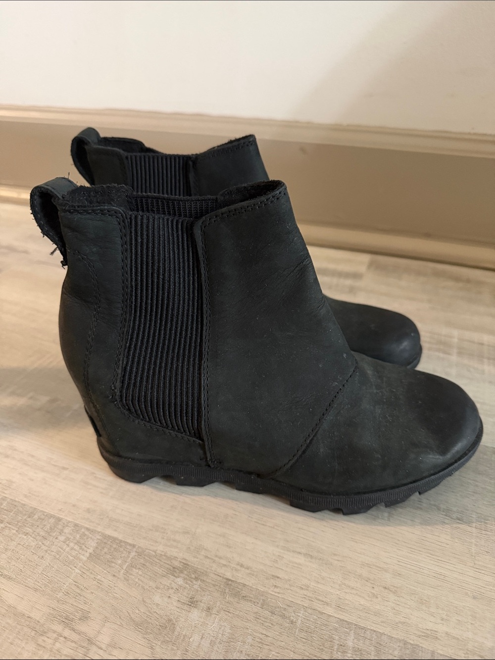 Sorel Joan rhapsody black Women's Wedge Ankle Boots